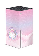 Xbox series x skin Unicorn, Series s pink skin Vinyl 3m stickers Full wrap cover - Tackydesign